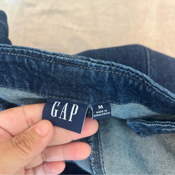 Sold GAP Blue Halter Sheath Maxi Dress - Picture 10 of 14